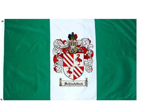 Schindelbeck family crest coat of arms flag