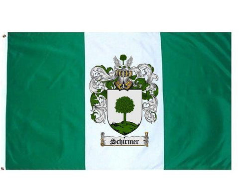 Schirmer family crest coat of arms flag
