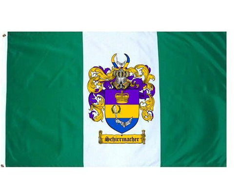 Schirrmacher family crest coat of arms flag