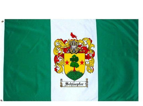 Schlaepfer family crest coat of arms flag