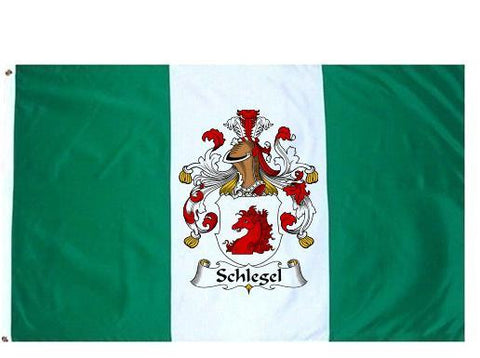 Schlegel family crest coat of arms flag