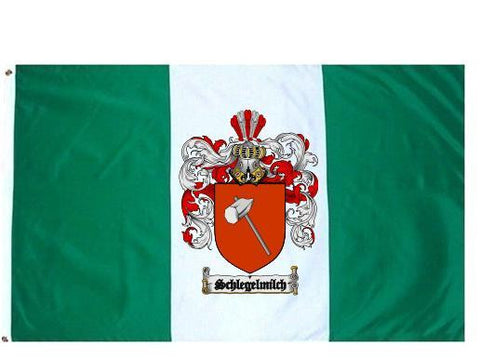 Schlegelmilch family crest coat of arms flag