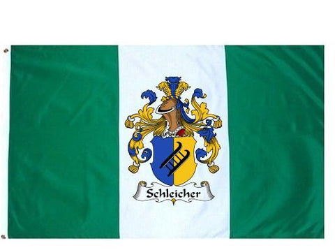 Schleicher family crest coat of arms flag