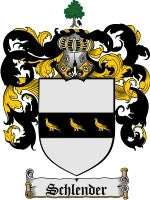 Schlender coat of arms family crest download