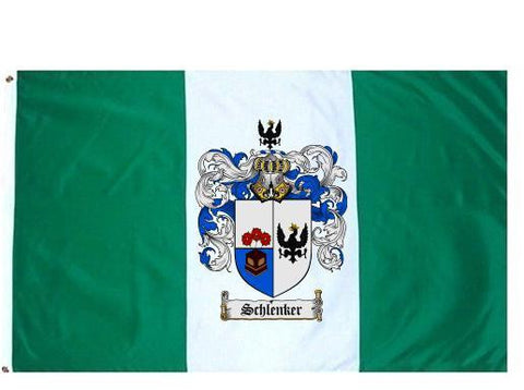 Schlenker family crest coat of arms flag