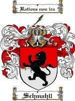 Schmahll coat of arms family crest download