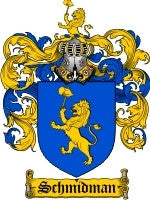 Schmidman coat of arms family crest download