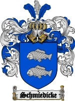 Schmiedicke coat of arms family crest download