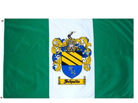 Schmitz family crest coat of arms flag