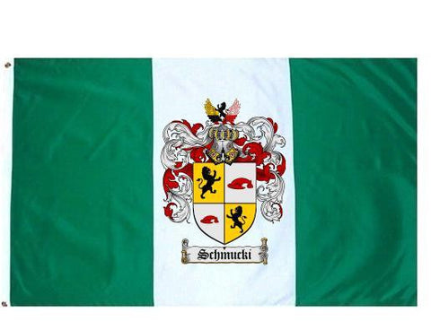 Schmucki family crest coat of arms flag