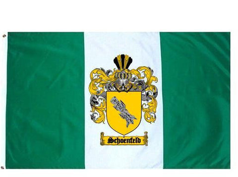 Schoenfeld family crest coat of arms flag