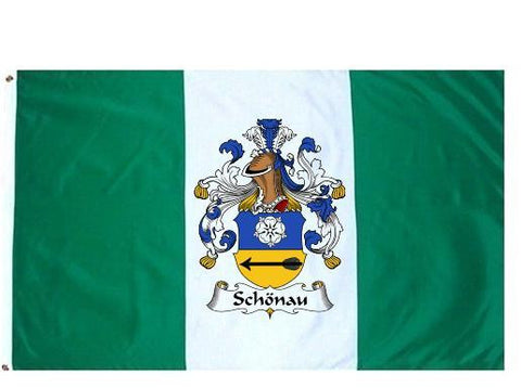 Schonau family crest coat of arms flag
