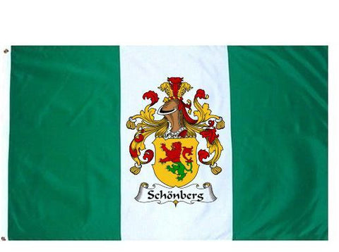 Schonberg family crest coat of arms flag