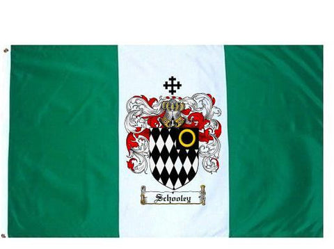 Schooley family crest coat of arms flag