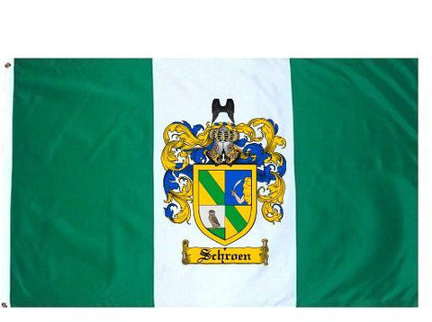 Schroen family crest coat of arms flag