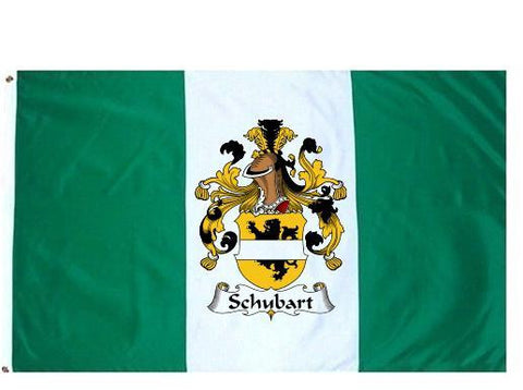 Schubart family crest coat of arms flag