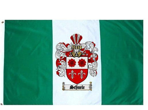 Schuele family crest coat of arms flag