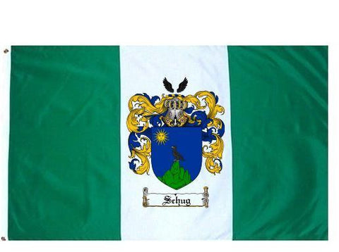 Schug family crest coat of arms flag