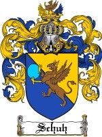 Schuh coat of arms family crest download