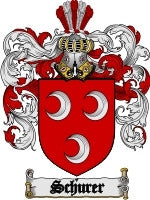 Schurer coat of arms family crest download