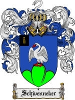 Schwenneker coat of arms family crest download