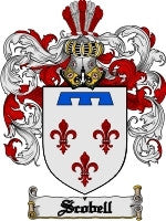 Scobell coat of arms family crest download