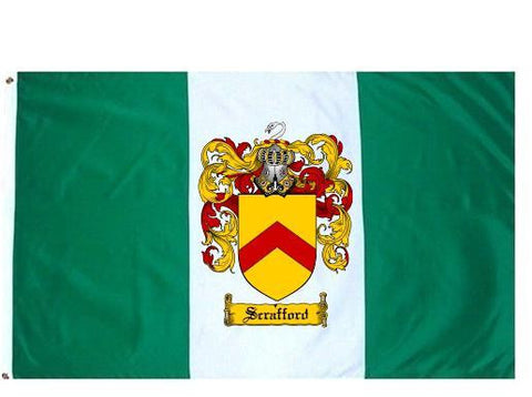 Scrafford family crest coat of arms flag
