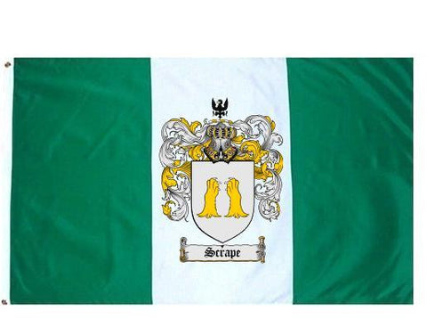 Scrape family crest coat of arms flag