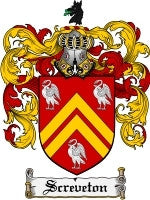 Screveton coat of arms family crest download