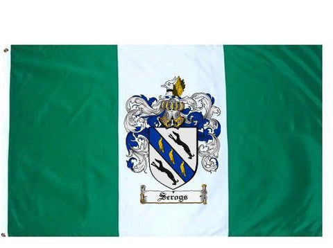 Scrogs family crest coat of arms flag