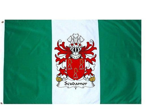 Scudamor family crest coat of arms flag