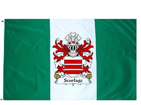 Scurlage family crest coat of arms flag