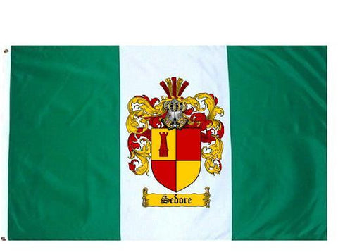 Sedore family crest coat of arms flag