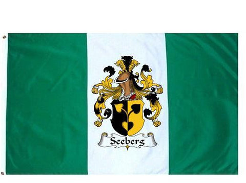 Seeberg family crest coat of arms flag