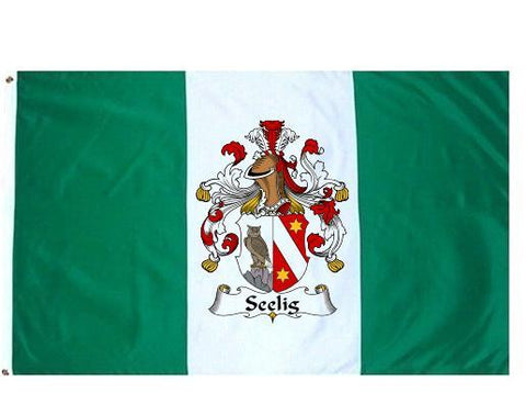 Seelig family crest coat of arms flag