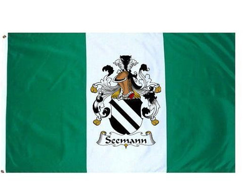 Seemann family crest coat of arms flag