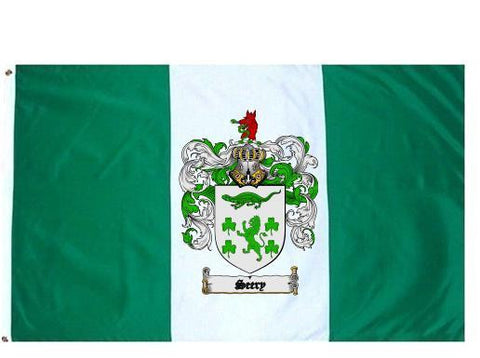 Seery family crest coat of arms flag
