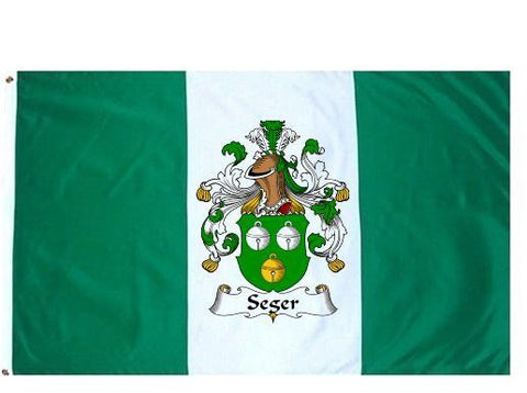 Seger family crest coat of arms flag