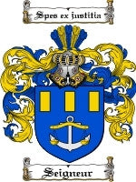 Seigneur coat of arms family crest download