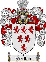 Seillan coat of arms family crest download