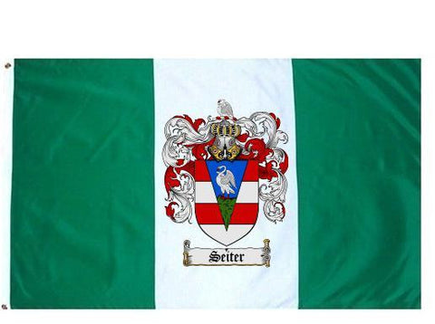 Seiter family crest coat of arms flag