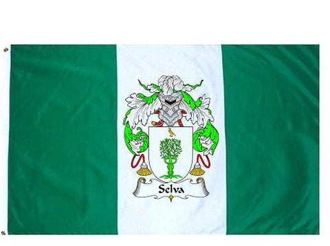 Selva family crest coat of arms flag