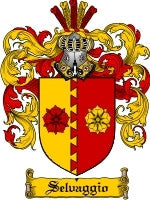 Selvaggio coat of arms family crest download