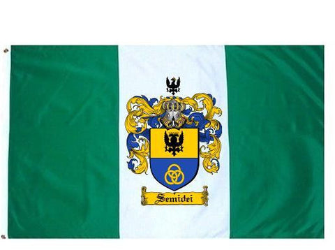 Semidei family crest coat of arms flag