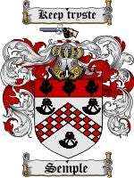 Semple coat of arms family crest download