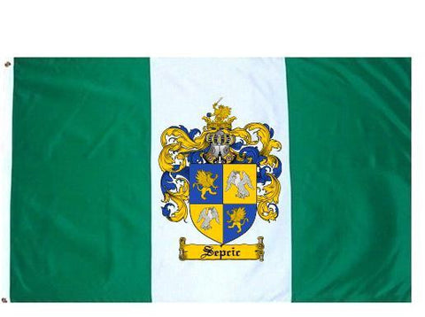 Sepcic family crest coat of arms flag