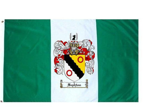 Sephton family crest coat of arms flag