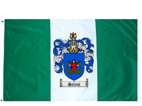 Sereni family crest coat of arms flag