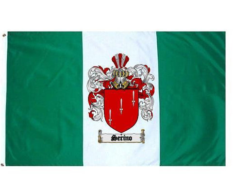 Serino family crest coat of arms flag