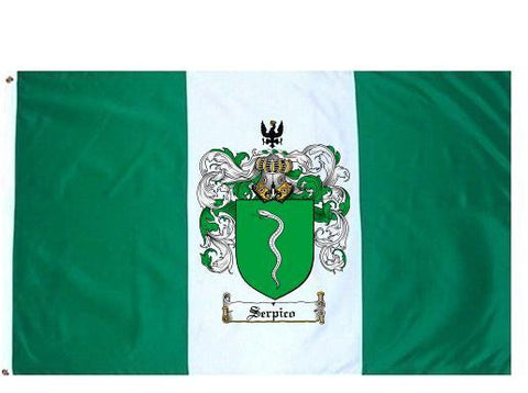 Serpico family crest coat of arms flag
